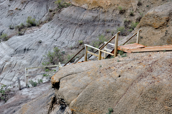 stairs down into the valley